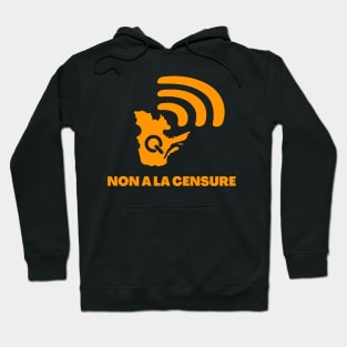 Radio Quebec non a la censure Hoodie